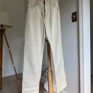 Agolde Men's Off-White Straight Jeans